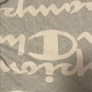 Gray champion logo tee